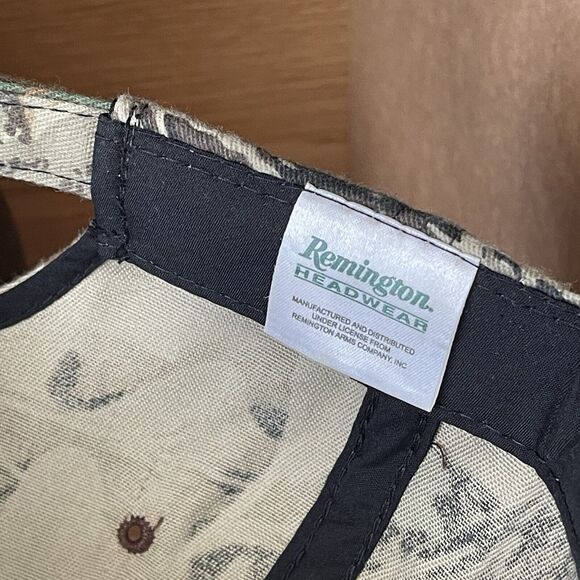 Vintage Remington Camouflage Hunting Adjustable Strapback Hat Cap Rare - Picture 11 of 11